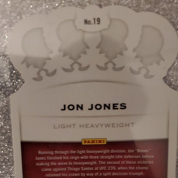 2021 UFC PANINI CHRONICLES CROWN ROYALE #19 JON JONES ROOKIE CARD - Picture 2 of 2